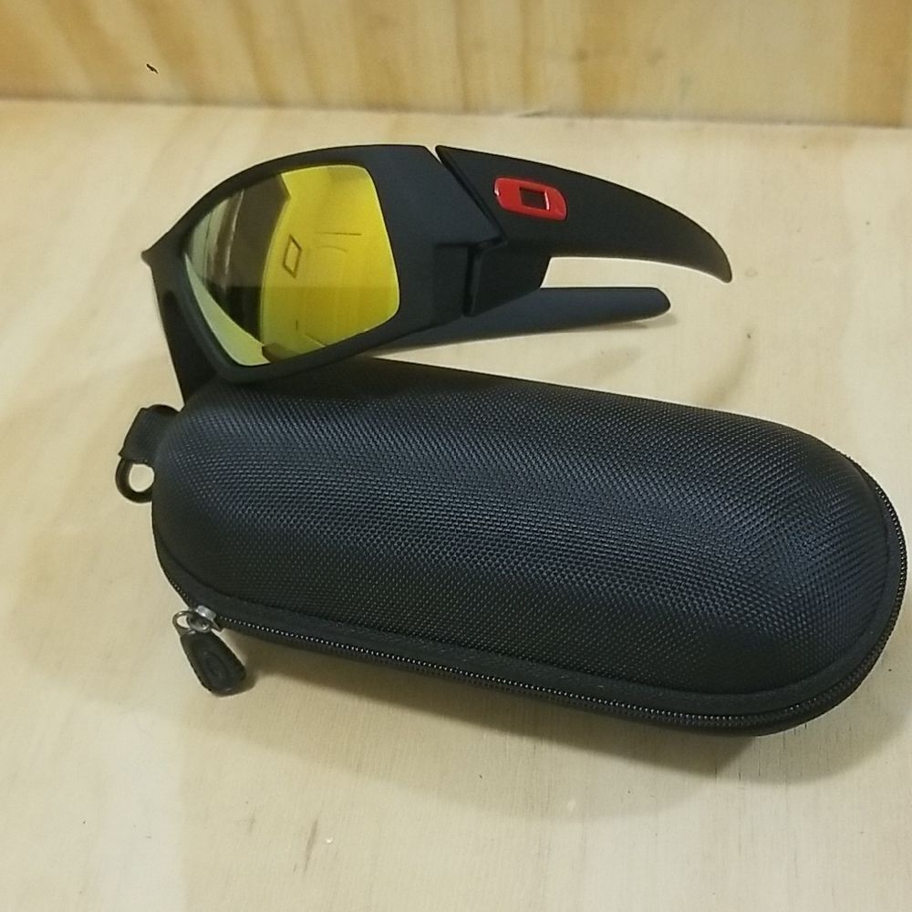 Oakley Matco Gascan Black w/ Fire Iridium Lenses 24-405